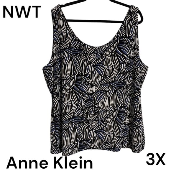 ❤️NWT  RETAIL: $69  ANNE KLEIN   NICE  REVERSIBLE SHELL   PLUS SIZE: 3X     #U - Picture 1 of 8